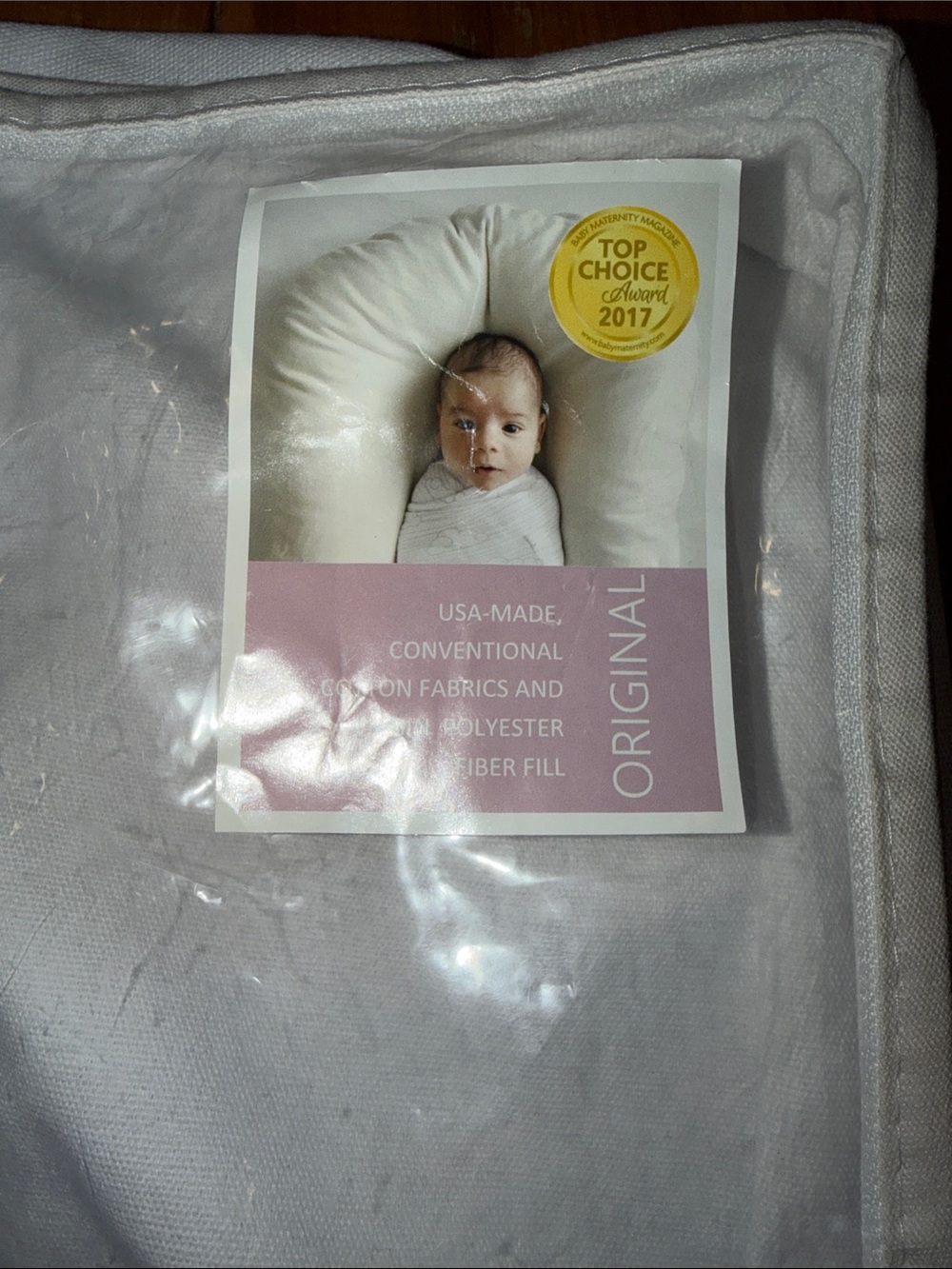 Snuggle Me patented sensory lounger pillow to hug your baby - Picture 3 of 13